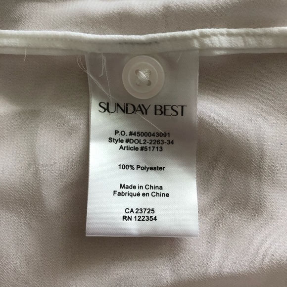 NWOT Aritzia Sunday Best - White Button Down Shirt - Size Small - Picture 4 of 7